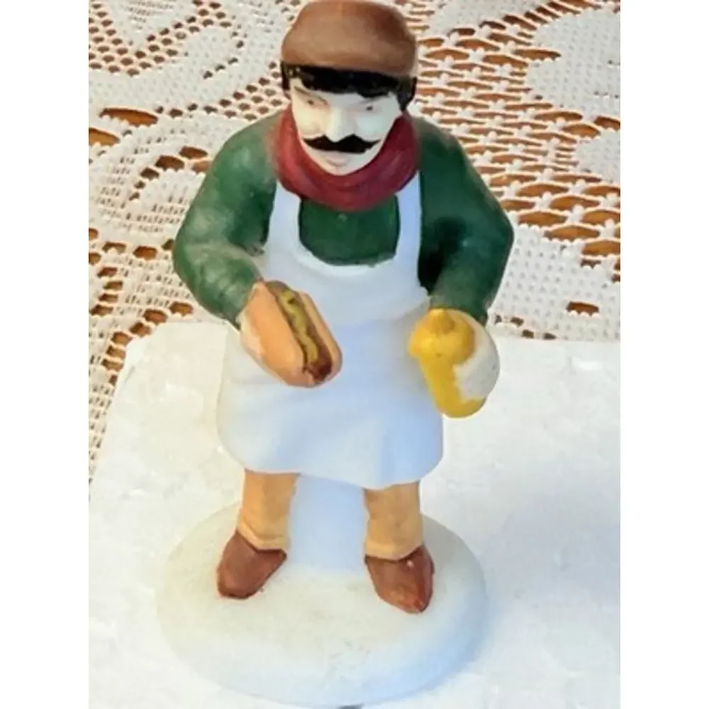 Department 56 Hot Dog Vendor Collectible